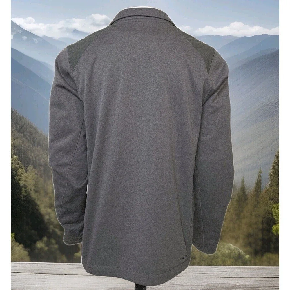THE NORTH FACE Flash Dry XD 1/2 Zip Pullover Fleece Gray Jacket Men's L SEE DESC